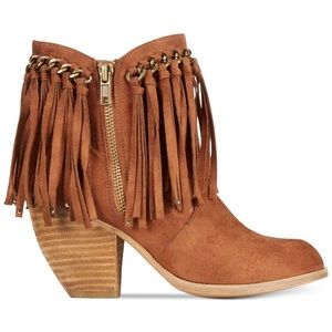 Brown Fringe Boots